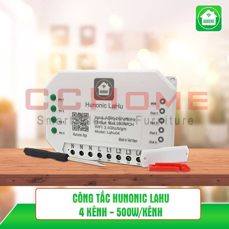 cong-tac-hunonic-lahu-4-kenh-(500w-1-kenh) Công tắc Hunonic Lahu 4 kênh (500W/1 kênh)