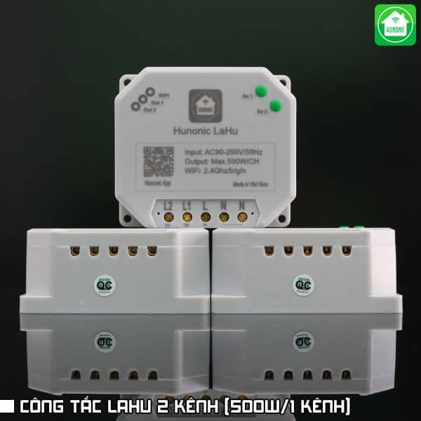 cong-tac-hunonic-lahu-2-kenh-500w-1-kenh Công tắc Hunonic Lahu 2 kênh (500W/1 kênh)