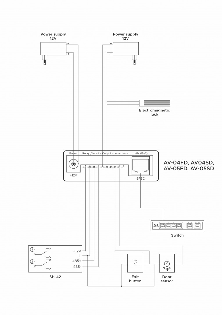 camera-chuong-cua-basip-av-05fd hướng dẫn đấu nối camera chuông cửa BasIP AV-05FD